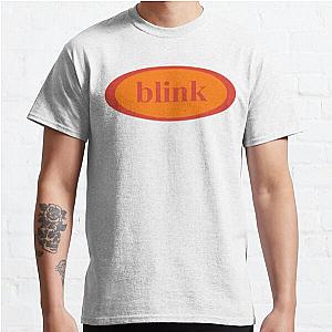 Vintage BLINK 182 (Pre 182) Oval Logo Design - RedOrange   Classic T-Shirt RB1807