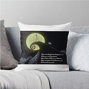 Jack And Sally Blink 182 Lyrics Throw Pillow RB1807