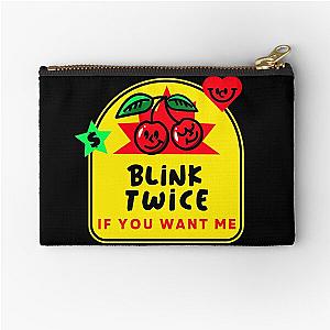 Blink If You Want Me Sticker Zipper Pouch