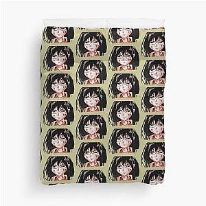 Blood C anime girl, drawing - Drawing of anime girl Blood C Duvet Cover