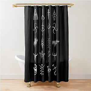 Bloodborne caryll runes  Shower Curtain