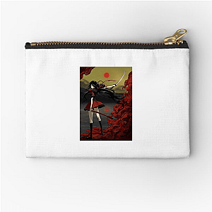 Blade First. Talk Later. Blood C Zipper Pouches