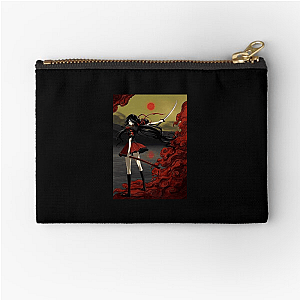 Blade First. Talk Later. Blood C Zipper Pouches