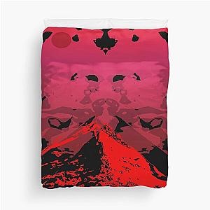 Blood Incantation red Pyramids, Sphinx Duvet Cover