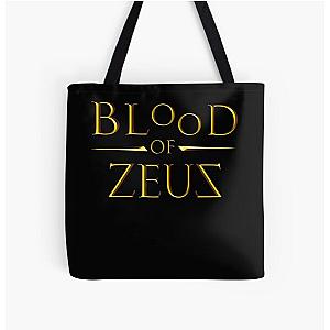 Blood Of Zeus text All Over Print Tote Bag