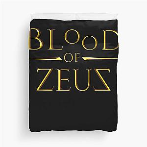 Blood Of Zeus text Duvet Cover