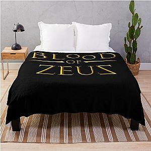 Blood Of Zeus text Throw Blanket