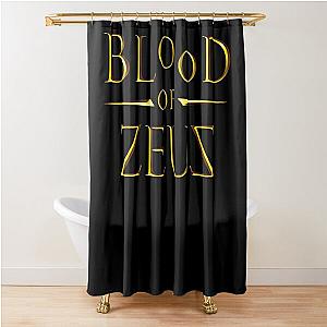 Blood Of Zeus text Shower Curtain