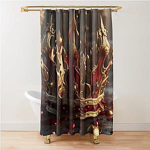 A Bloodstained Crown Of A Fallen Majesty Shower Curtain