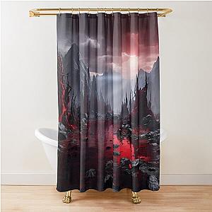 Bloodstained Mire - Fantasy Land Series - Reimagined Artwork Shower Curtain