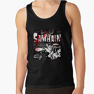 Samhain Band - Bloodstained Vintage Live Photo And Logo Initium Tank Top