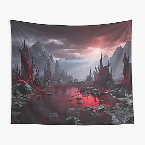 Bloodstained Mire - Fantasy Land Series - Reimagined Artwork Tapestry