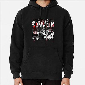 Samhain Band - Bloodstained Vintage Live Photo And Logo Initium Pullover Hoodie