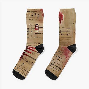 Bloodstained Sheet Music Socks