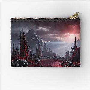 Bloodstained Mire - Fantasy Land Series - Reimagined Artwork Zipper Pouch