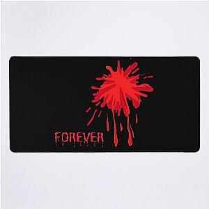Forever Dead?-Red Creepy Halloween Bloodstained Desk Mat