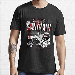 Samhain Band - Bloodstained Vintage Live Photo And Logo Initium Essential T-Shirt