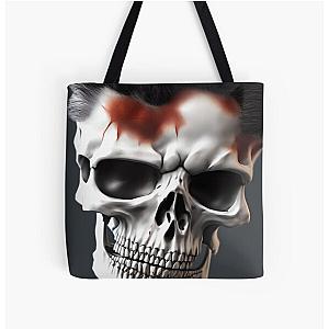Bloodstained Surreal Skull Artwork - Skull Colection. All Over Print Tote Bag