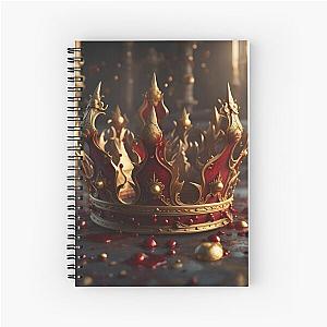 A Bloodstained Crown Of A Fallen Majesty Spiral Notebook