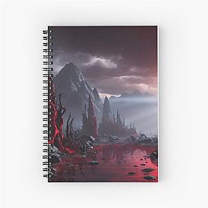 Bloodstained Mire - Fantasy Land Series - Reimagined Artwork Spiral Notebook