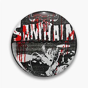 SAMHAIN - bloodstained vintage live photo and logo Pin