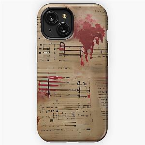 Bloodstained Sheet Music iPhone Tough Case