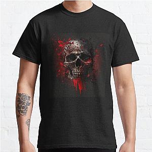 Macabre Skull Splendor, Bloodstained Skull Elegance Classic T-Shirt