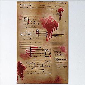Bloodstained Sheet Music Poster