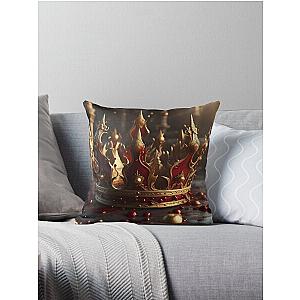 A Bloodstained Crown Of A Fallen Majesty Throw Pillow