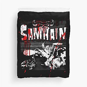 Samhain Band - Bloodstained Vintage Live Photo And Logo Initium Duvet Cover