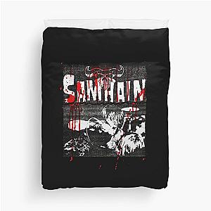 SAMHAIN - bloodstained vintage live photo and logo Duvet Cover