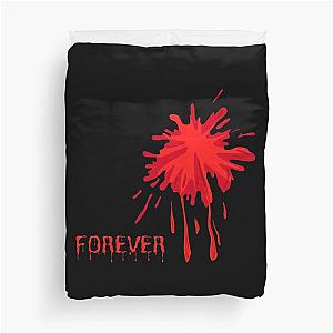 Forever Dead?-Red Creepy Halloween Bloodstained Duvet Cover