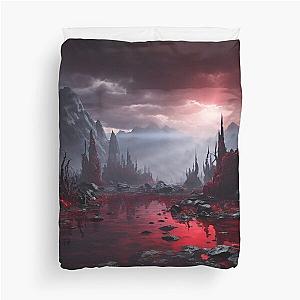 Bloodstained Mire - Fantasy Land Series - Reimagined Artwork Duvet Cover