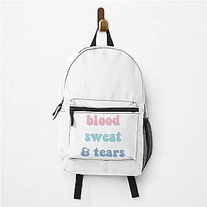 Blood sweat and tears pastel text - BTS Backpack