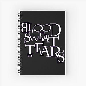 Blood Sweat Tears - BTS (White) Spiral Notebook