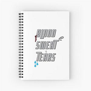 BTS Blood Sweat & Tears song logo Spiral Notebook