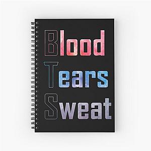 BTS - Blood, Sweat and Tears (watercolours) - Army - Kpop - RM, Suga, Jin, Jimin, J-Hope, Jungkook, V Spiral Notebook