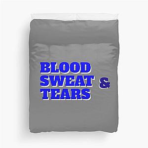 Blood sweat and tears(blue and white) Duvet Cover