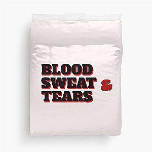 Blood sweat and tears (red and black) Duvet Cover