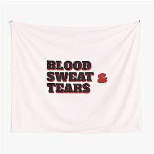 Blood sweat and tears (red and black) Tapestry