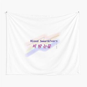 The Blood sweat and tears lettering Tapestry