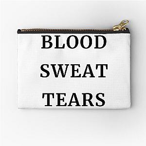 blood sweat tears Zipper Pouch