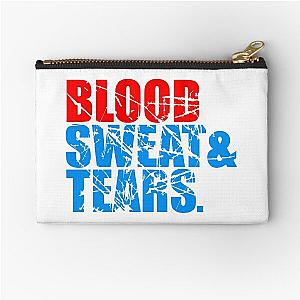 scratch tears sweat blood blood cry tears beam blood exhausting cool endure sweating hot warm heat summer hot cool sunny holiday sweat Zipper Pouch