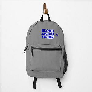 Blood sweat and tears(blue and white) Backpack