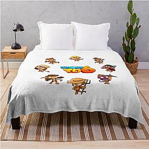 Monkey Bloons Td 6 Throw Blanket RB2407