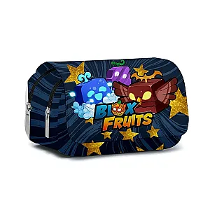 ROBLOX Game Blox Fruits Double-layer Flip-top Pencil Case