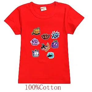 Blox Fruits Kids Summer Short Sleeve T Shirt