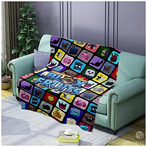ROBLOX Cartoon Comic Game Blox Fruits Soft Nap Blanket