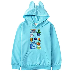 Blox Fruits Outerwear Cat Ears Cartoon Long Sleeve Sweatshirts Hoodies