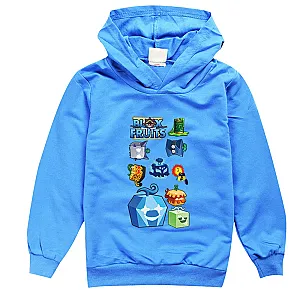 Game Blox Fruits Cartoon Fruits Outfits Children Hoodies